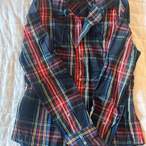 Women’s Red Tartan Plaid Shirt